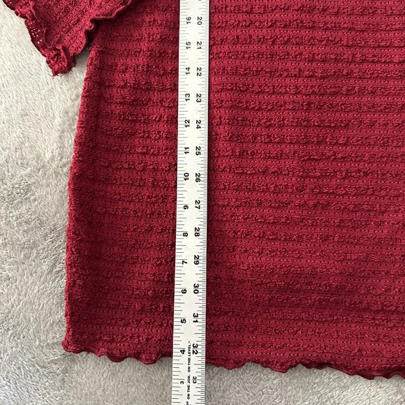 NWT Wild Fable Red Long Sleeve Mini Dress XS Whimsigoth Witchy Romantic - Picture 3 of 5